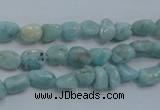 CLR32 15.5 inches 5*8mm nugget natural larimar gemstone beads