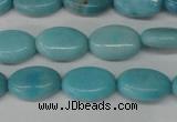 CLR371 15.5 inches 8*12mm oval dyed larimar gemstone beads