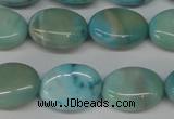 CLR372 15.5 inches 10*14mm oval dyed larimar gemstone beads