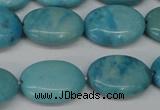 CLR373 15.5 inches 12*16mm oval dyed larimar gemstone beads