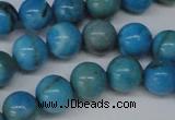 CLR402 15.5 inches 8mm round dyed larimar gemstone beads