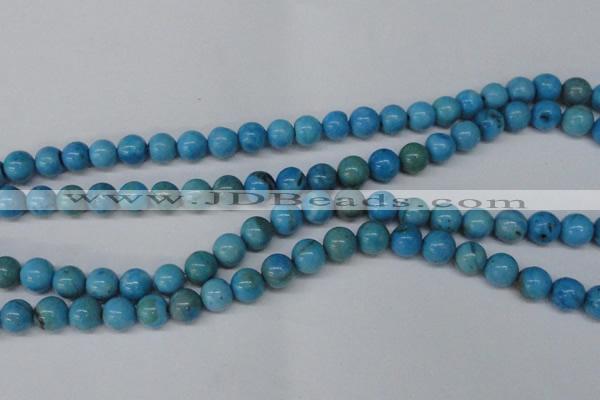 CLR402 15.5 inches 8mm round dyed larimar gemstone beads