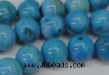 CLR404 15.5 inches 12mm round dyed larimar gemstone beads