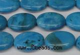 CLR421 15.5 inches 10*14mm oval dyed larimar gemstone beads