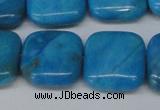 CLR435 15.5 inches 20*20mm square dyed larimar gemstone beads