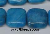 CLR436 15.5 inches 25*25mm square dyed larimar gemstone beads