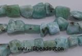 CLR47 15.5 inches 5*7mm – 10*12mm nuggets natural larimar beads