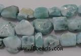 CLR48 15.5 inches 6*7mm – 10*14mm nuggets natural larimar beads