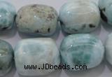 CLR53 15.5 inches 15*20mm – 18*22mm nuggets natural larimar beads