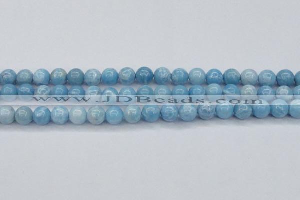 CLR603 15.5 inches 10mm round imitation larimar beads wholesale