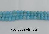 CLR73 15.5 inches 12mm round imitation larimar beads wholesale