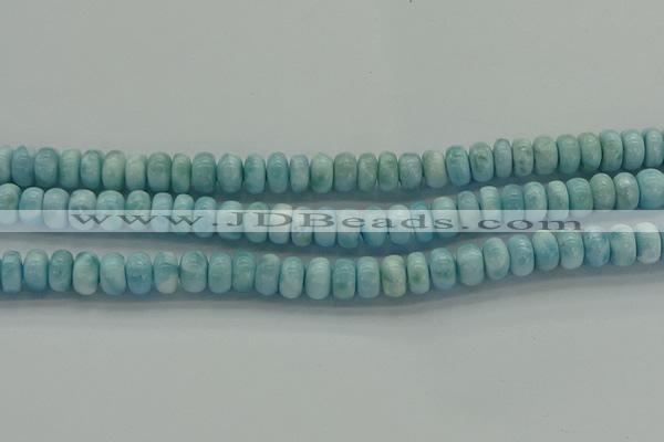 CLR80 15.5 inches 5*8mm rondelle natural larimar gemstone beads