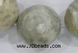 CLS04 15.5 inches 30mm faceted round large fossil coral beads