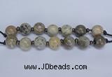 CLS200 7.5 inches 25mm round large chrysanthemum agate beads