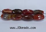 CLS400 7.5 inches 25*45mm faceted rice large red agate beads