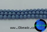 CLU104 15.5 inches 12mm round blue luminous stone beads