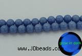 CLU106 15.5 inches 16mm round blue luminous stone beads