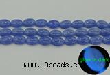 CLU182 15.5 inches 12*16mm oval blue luminous stone beads