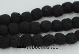 CLV378 15.5 inches 8mm ball dyed lava beads wholesale