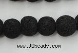 CLV381 15.5 inches 14mm ball dyed lava beads wholesale