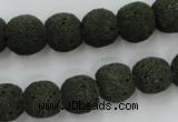 CLV385 15.5 inches 12mm ball dyed lava beads wholesale