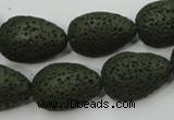 CLV398 15.5 inches 16*22mm flat teardrop dyed lava beads wholesale