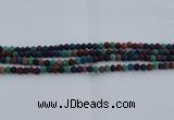 CLV520 15.5 inches 4mm round mixed lava beads wholesale