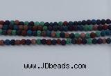 CLV521 15.5 inches 6mm round mixed lava beads wholesale