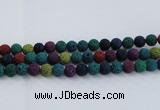 CLV523 15.5 inches 10mm round mixed lava beads wholesale