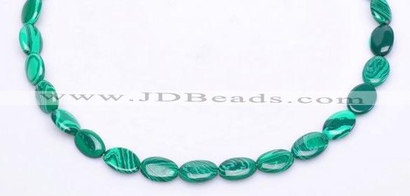 CMA01 10*13mm flat oval imitate malachite beads Wholesale