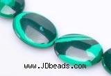 CMA02 13*18mm flat oval imitate malachite beads Wholesale