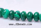 CMA17 7*10mm roundel imitate malachite gemstone beads wholesale