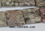 CMB22 15.5 inches 20*20mm square natural medical stone beads