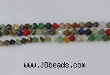 CME107 15.5 inches 8mm faceted nuggets mixed gemstone beads