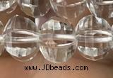 CME230 15.5 inches 10*11mm - 10*12mm pumpkin white crystal beads