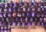 CME307 15.5 inches 8*11mm - 9*12mm pumpkin tiger eye beads