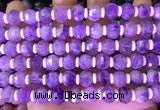 CME314 15.5 inches 8*10mm pumpkin lavender amethyst beads