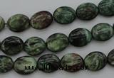 CME35 15.5 inches 8*10mm oval emerald gemstone beads