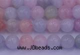 CMG141 15.5 inches 6mm round natural morganite gemstone beads