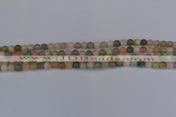 CMG161 15.5 inches 6mm round morganite gemstone beads wholesale