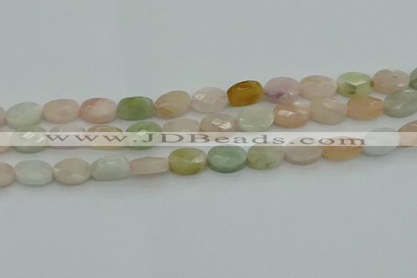 CMG185 15.5 inches 8*12mm faceetd rectangle morganite beads