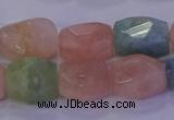 CMG230 15.5 inches 12*16mm - 13*18mm faceted nuggets morganite beads