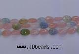 CMG232 15.5 inches 10*14mm flat teardrop morganite beads wholesale