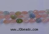 CMG233 15.5 inches 12*16mm flat teardrop morganite beads wholesale