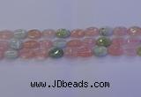 CMG238 15.5 inches 10*14mm oval morganite beads wholesale