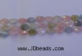 CMG272 15.5 inches 10*14mm faceted flat teardrop morganite beads