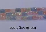 CMG279 15.5 inches 12*16mm faceted rectangle morganite beads