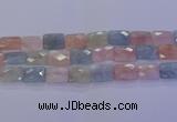 CMG280 15.5 inches 13*18mm faceted rectangle morganite beads