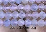 CMG325 15.5 inches 4mm faceted round morganite gemstone beads