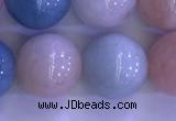 CMG365 15.5 inches 14mm round natural morganite gemstone beads